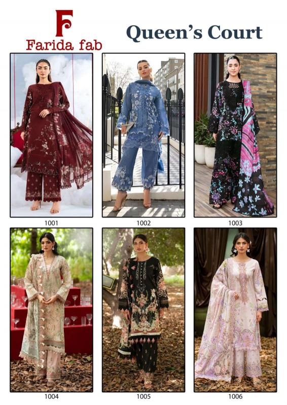 Farida fab queens court pakistani suits manufacturer